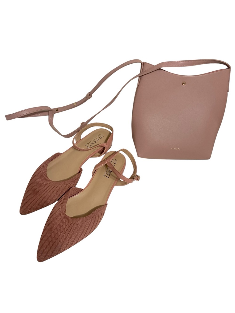 Samara Vegan Leather Medium Shoulder Bag in the color peony(pink)